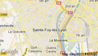 Plan de Sainte-Foy-lès-Lyon