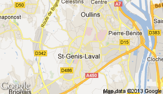 Plan de Saint-Genis-Laval