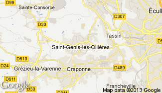 Plan de Saint-Genis-les-Ollières