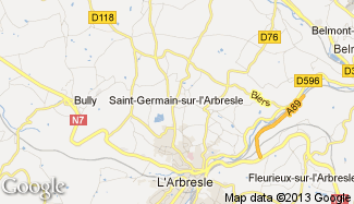 Plan de Saint-Germain-sur-l'Arbresle