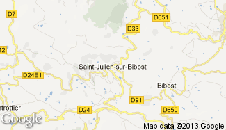 Plan de Saint-Julien-sur-Bibost