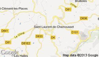 Plan de Saint-Laurent-de-Chamousset