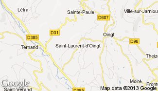 Plan de Saint-Laurent-d'Oingt