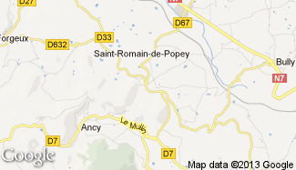 Plan de Saint-Romain-de-Popey