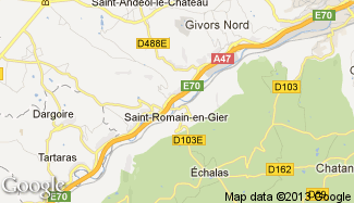Plan de Saint-Romain-en-Gier