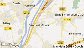 Plan de Sérézin-du-Rhône