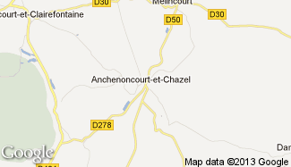 Plan de Anchenoncourt-et-Chazel
