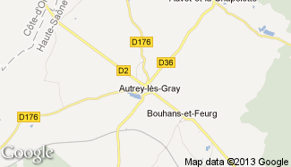 Plan de Autrey-lès-Gray