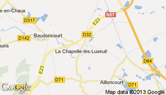 Plan de La Chapelle-lès-Luxeuil