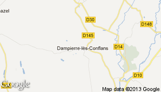 Plan de Dampierre-lès-Conflans