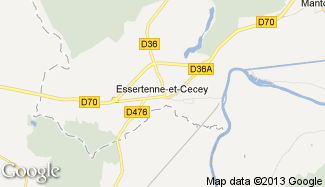 Plan de Essertenne-et-Cecey