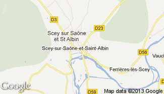 Plan de Scey-sur-Saône-et-Saint-Albin