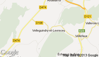 Plan de Velleguindry-et-Levrecey