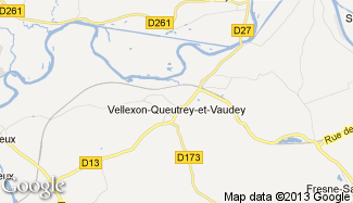 Plan de Vellexon-Queutrey-et-Vaudey