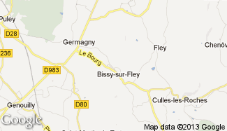 Plan de Bissy-sur-Fley