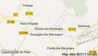 Plan de Dezize-lès-Maranges