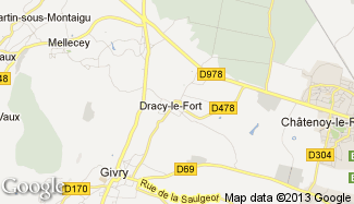 Plan de Dracy-le-Fort