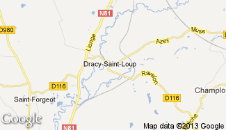 Plan de Dracy-Saint-Loup