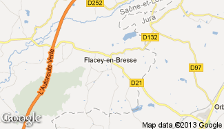 Plan de Flacey-en-Bresse