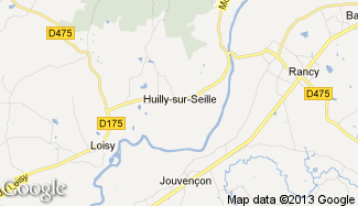 Plan de Huilly-sur-Seille