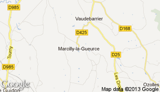 Plan de Marcilly-la-Gueurce