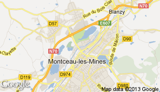 Plan de Montceau-les-Mines