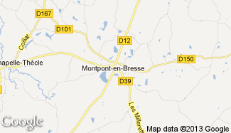 Plan de Montpont-en-Bresse