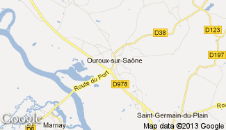 Plan de Ouroux-sur-Saône