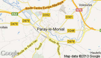 Plan de Paray-le-Monial