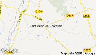 Plan de Saint-Aubin-en-Charollais