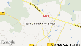 Plan de Saint-Christophe-en-Bresse