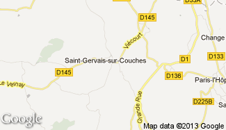 Plan de Saint-Gervais-sur-Couches