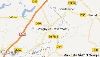 Plan de Savigny-en-Revermont