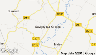 Plan de Savigny-sur-Grosne