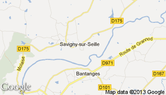 Plan de Savigny-sur-Seille