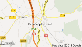 Plan de Sennecey-le-Grand