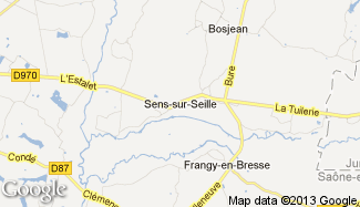 Plan de Sens-sur-Seille