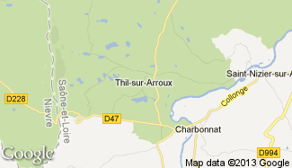 Plan de Thil-sur-Arroux