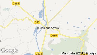 Plan de Toulon-sur-Arroux