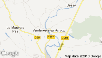 Plan de Vendenesse-sur-Arroux