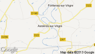 Plan de Asnières-sur-Vègre