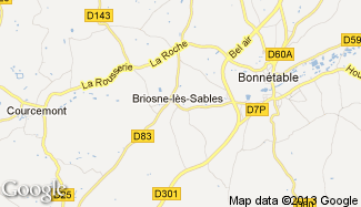 Plan de Briosne-lès-Sables