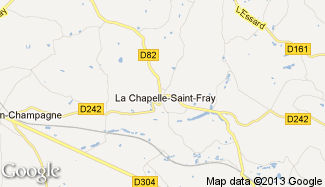 Plan de La Chapelle-Saint-Fray