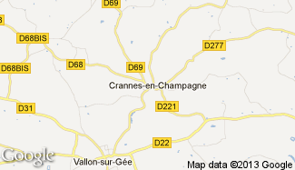 Plan de Crannes-en-Champagne