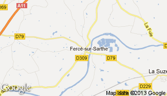 Plan de Fercé-sur-Sarthe