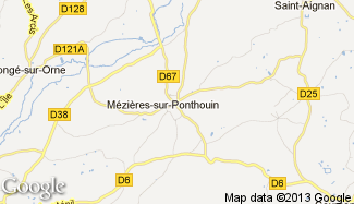 Plan de Mézières-sur-Ponthouin