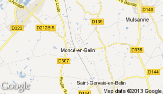 Plan de Moncé-en-Belin