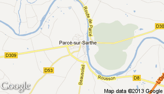 Plan de Parcé-sur-Sarthe