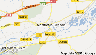 Plan de Montfort-le-Gesnois