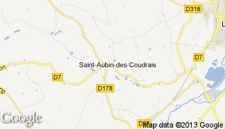 Plan de Saint-Aubin-des-Coudrais